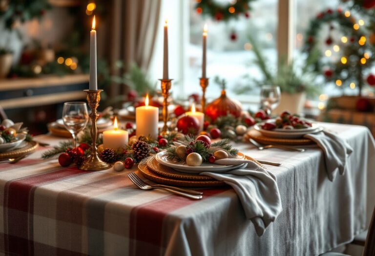 Décoration de table : les nappes de noël qui font la différence