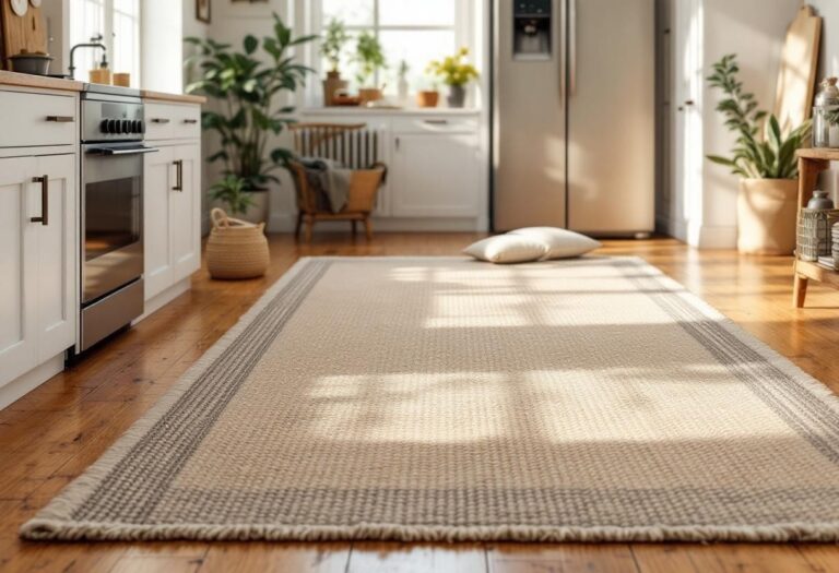 Marier sol et style : tapis de cuisine au cœur de la déco