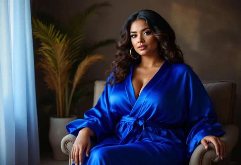 Robe bleu roi pour femmes rondes : astuces pour valoriser ses courbes en beauté