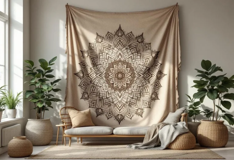 L’art de la tenture murale mandala : l’atout déco pour une ambiance unique