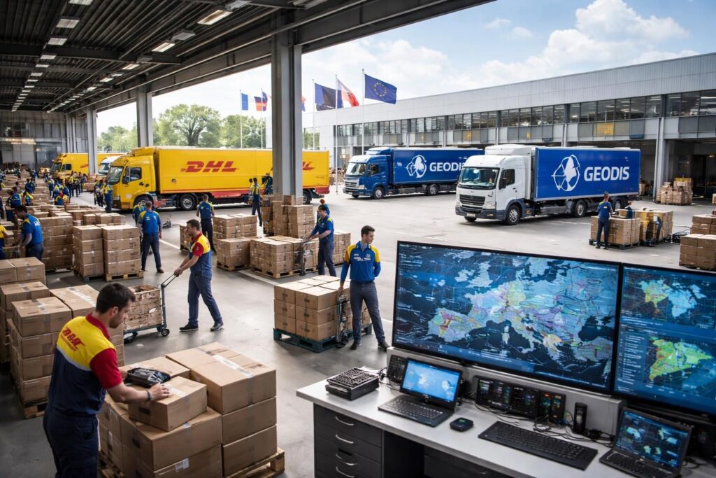 profitez d'une livraison internationale rapide et fiable en europe grâce aux plateformes dhl et geodis pour vos projets.